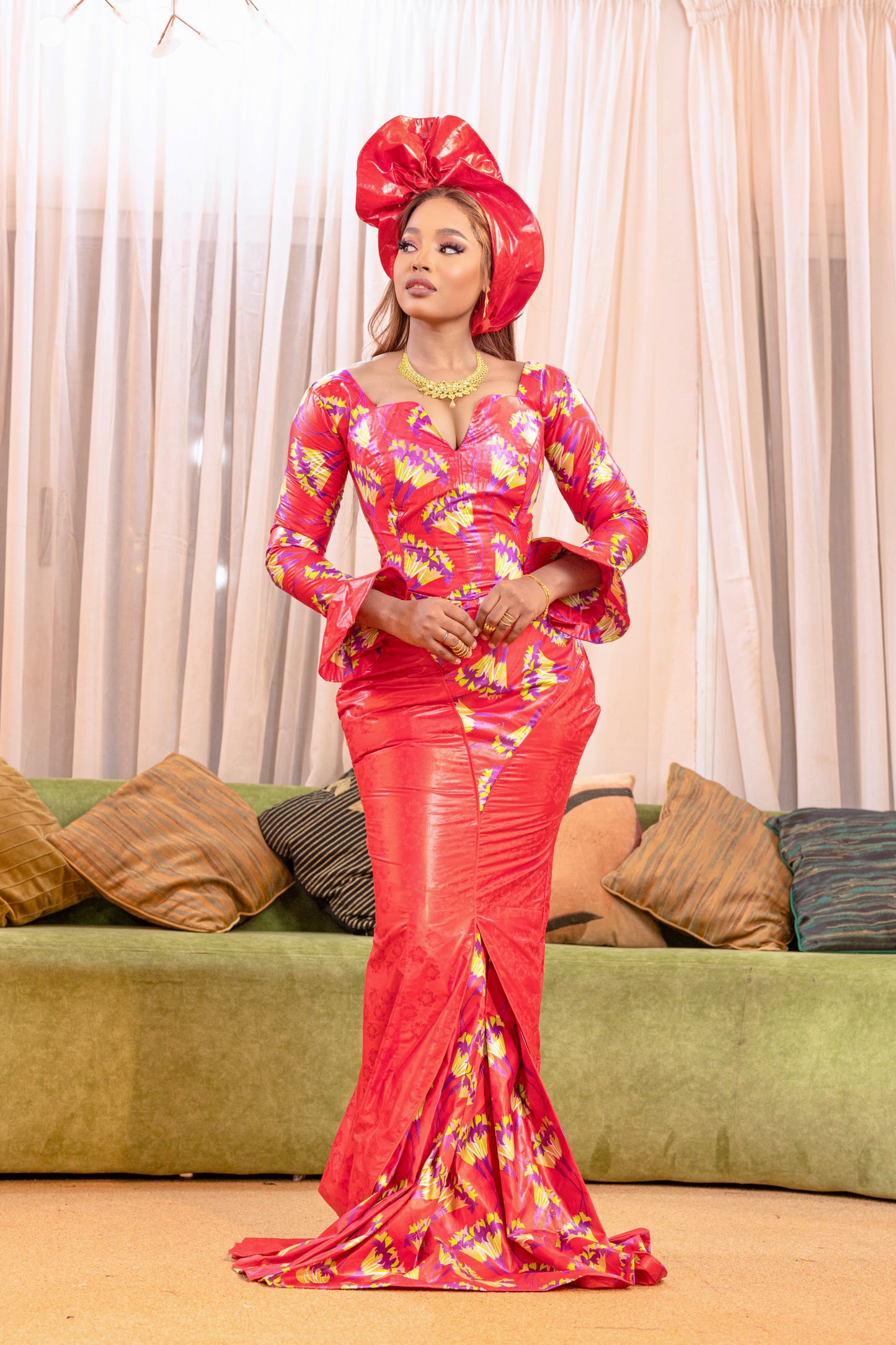 Robe en bazin